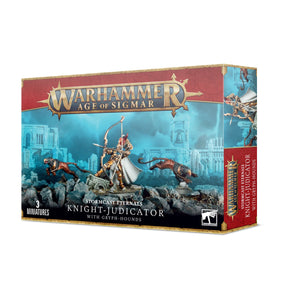 Warhammer Age of Sigmar: Storm Cast Eternals - Knight-Judicator with Gryph Hounds