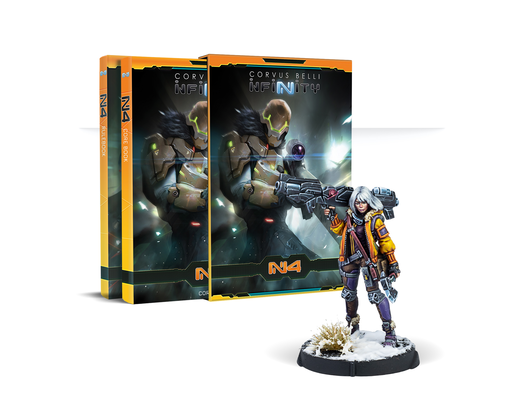 Infinity N4 Rulebook with Oktavia Grimsdóttir, Icebreaker Harpooner Exclusive Mini