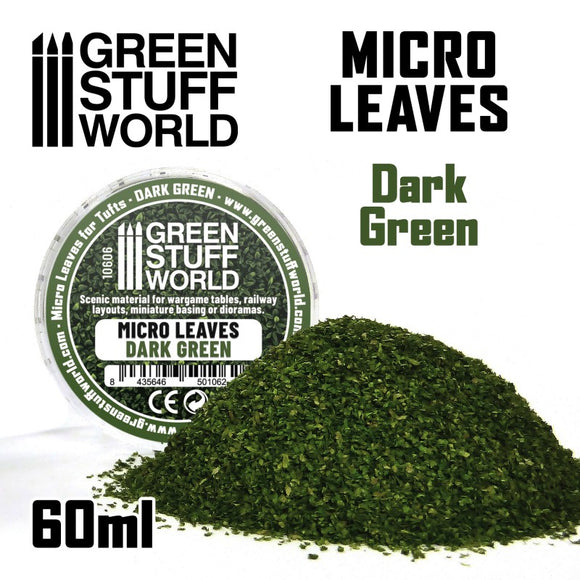 Green Stuff World: Micro Leaves - Dark Green mix