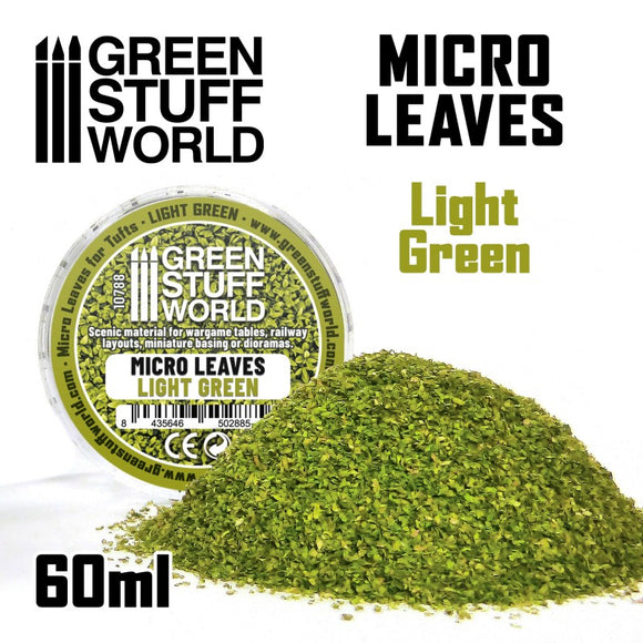 Green Stuff World: Micro Leaves - Light Green mix