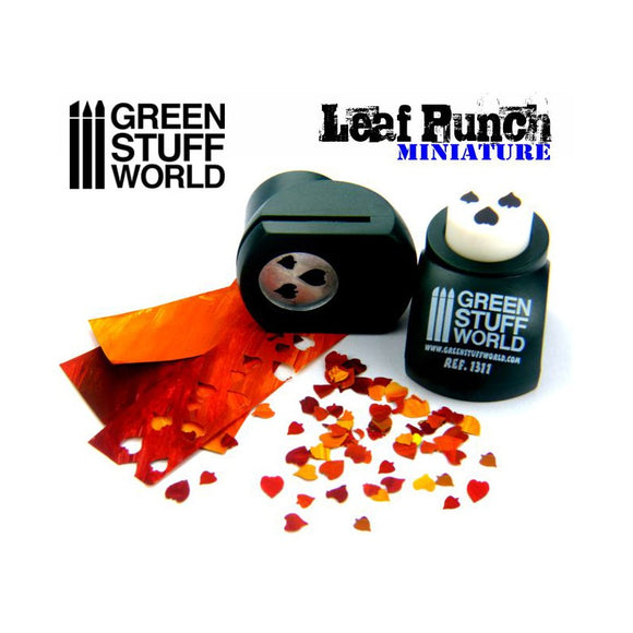 Green Stuff World: Miniature Leaf Punch DARK GREEN