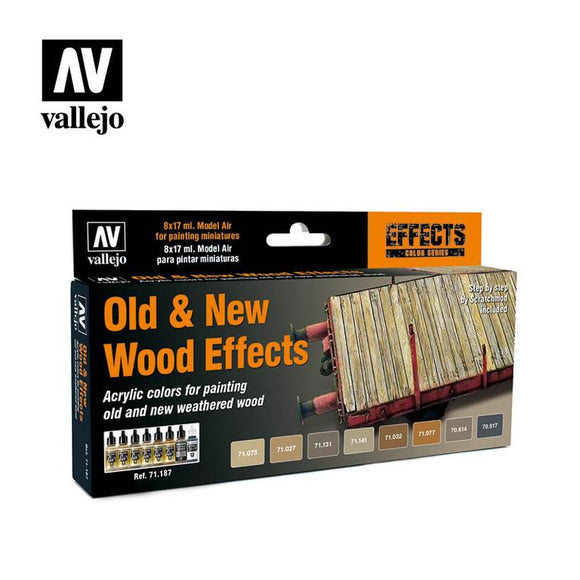 Vallejo Model Model Air Set - Old & New Wood Effects
