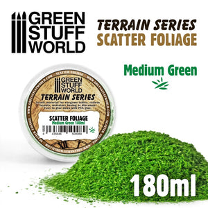 Green Stuff World: Scatter Foliage - Medium Green - 180 ml