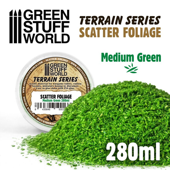 Green Stuff World: Scatter Foliage - Medium Green - 280 ml
