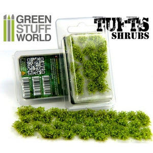 Green Stuff World: Shrubs TUFTS - 6mm self-adhesive - LIGHT GREEN