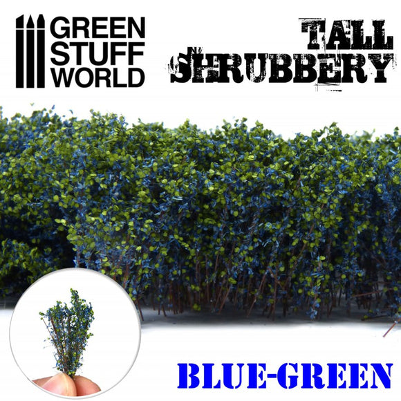 Green Stuff World: Tall Shrubbery - Blue Green