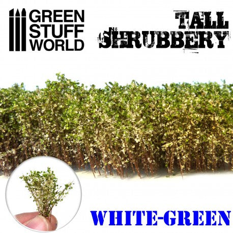 Green Stuff World: Tall Shrubbery - White Green