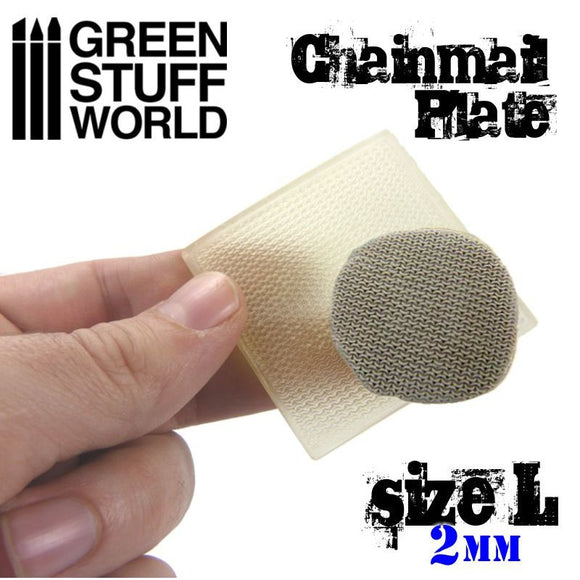Green Stuff World: Texture Plate - ChainMail - Size L