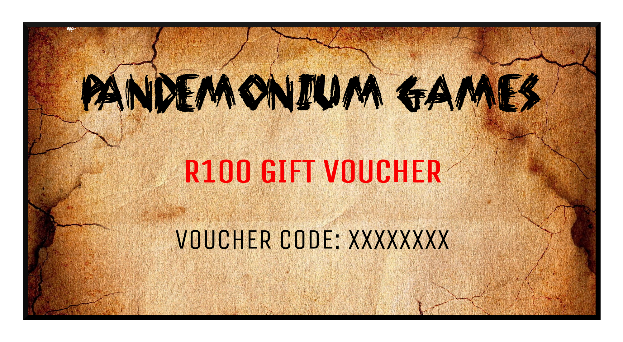 Universal R100 Gift R100 Gift Voucher – Pandemonium Games