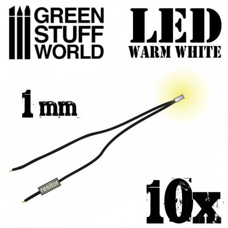 Green Stuff World: Warm White LED Lights - 1mm
