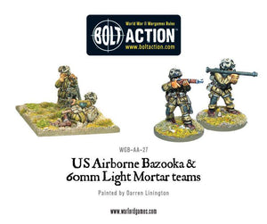 Bolt Action: US Airborne Bazooka and 60mm light mortar teams