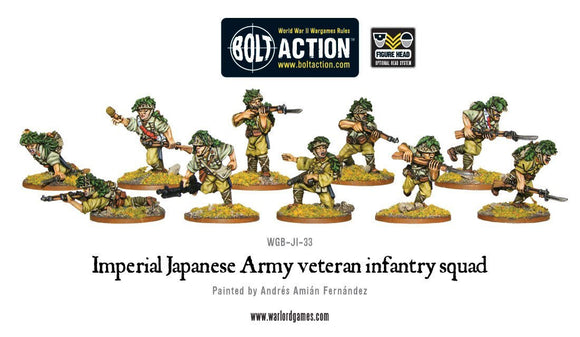 Bolt Action: Imperial Japanese Army veteran infantry squad